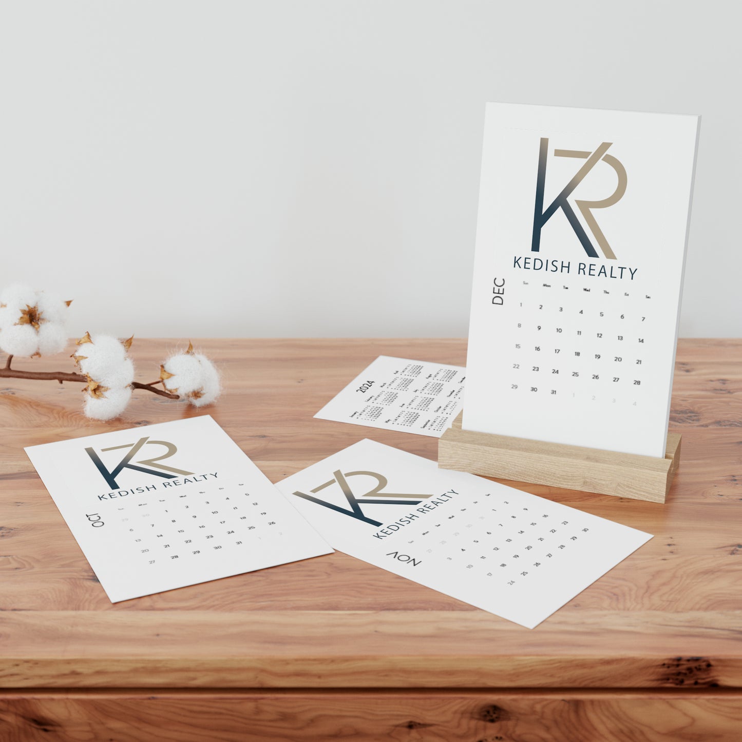 Vertical Desk Calendar (2024)