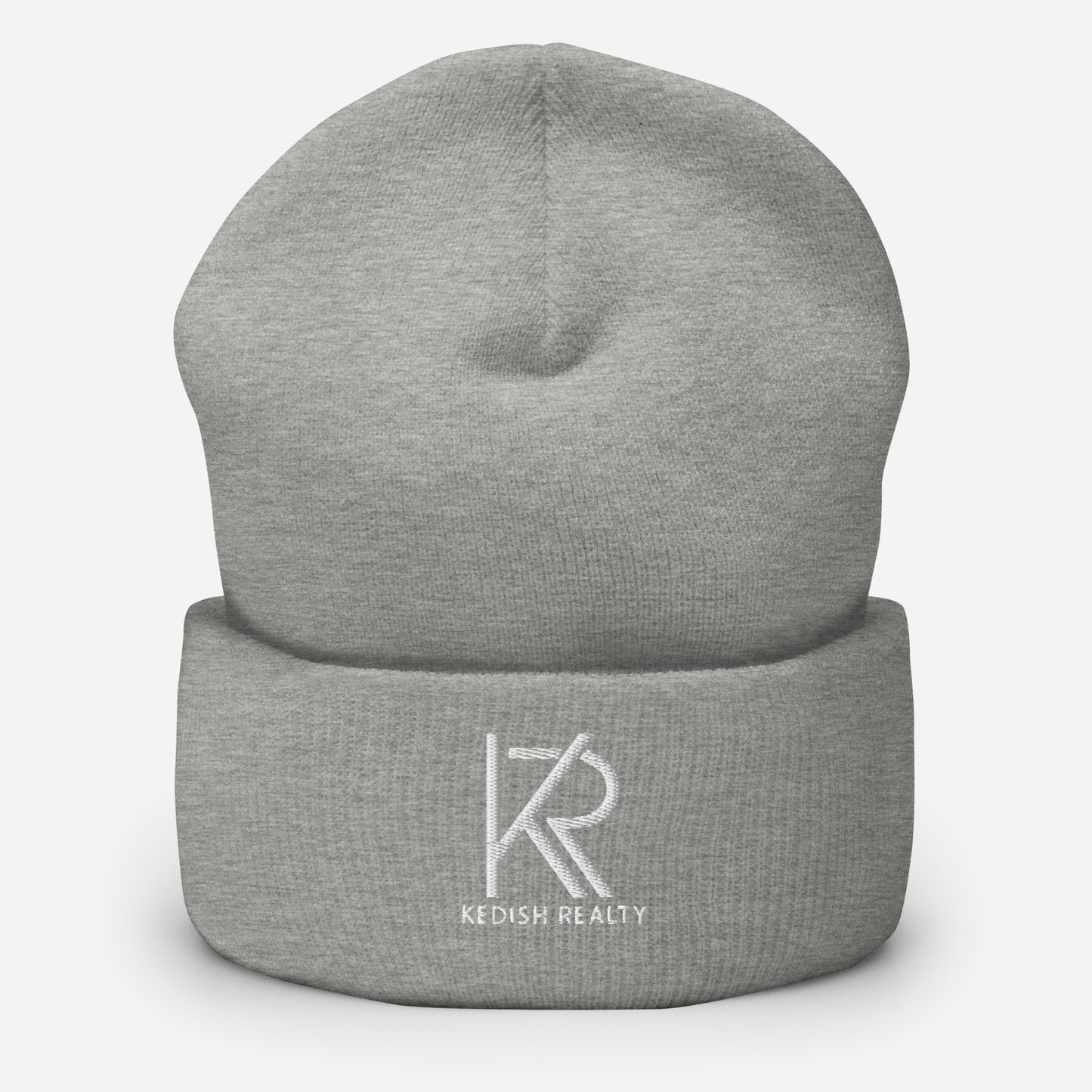 Unisex Cuffed Beanie (White Logo)
