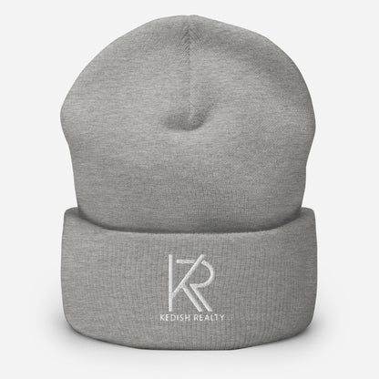 Unisex Cuffed Beanie (White Logo)