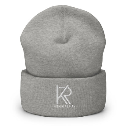 Unisex Cuffed Beanie (White Logo)
