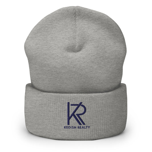 Unisex Cuffed Beanie (Navy Logo)